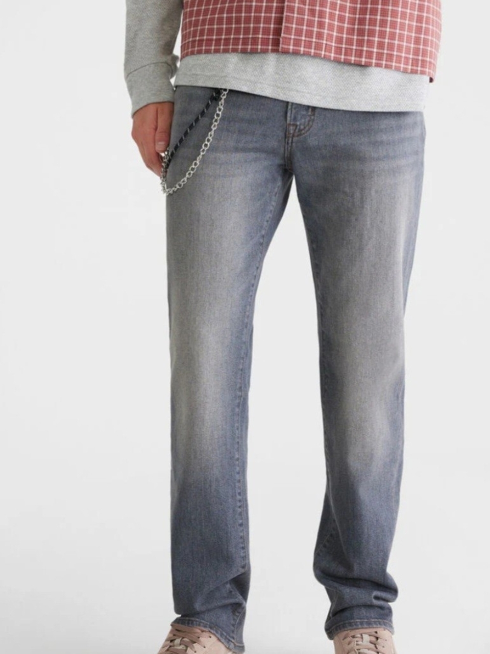 NWT Aeropostale Men's Straight Leg Washed Gray Jeans